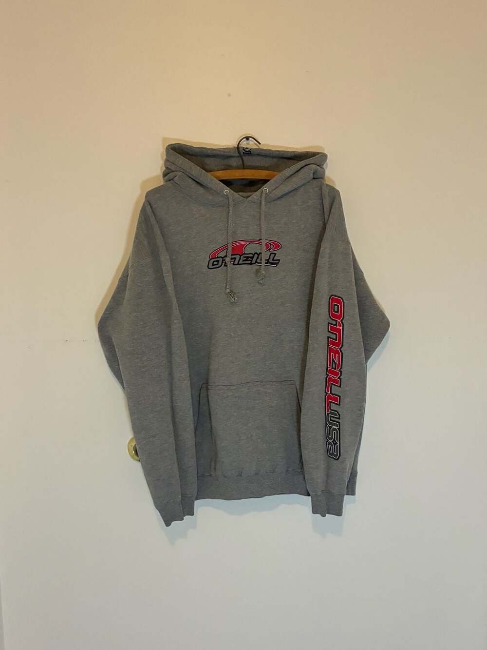 O'Neill Vintage Y2K Surf Hoodie Sweatshirt Grey Pullover